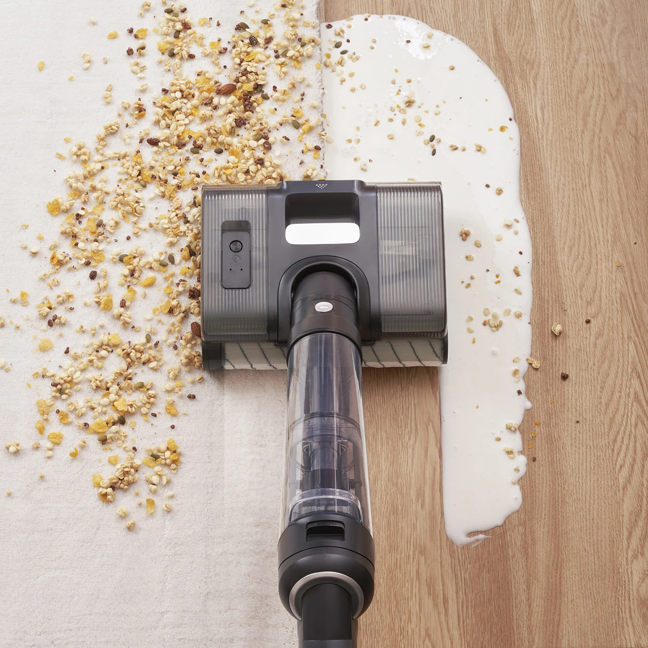 Fshesë elektrike pa kabllo JIMMY PW11, 3-në-1, 400W, 4000mAh, 0.6L, argjend/gri