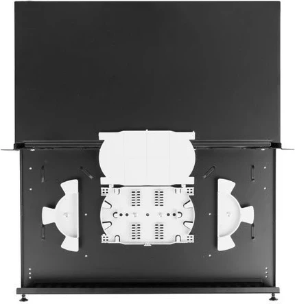 Kasë rrjeti LANBERG 1U 19 inch, 12xSC Simplex / 12xLC Duplex, e zezë