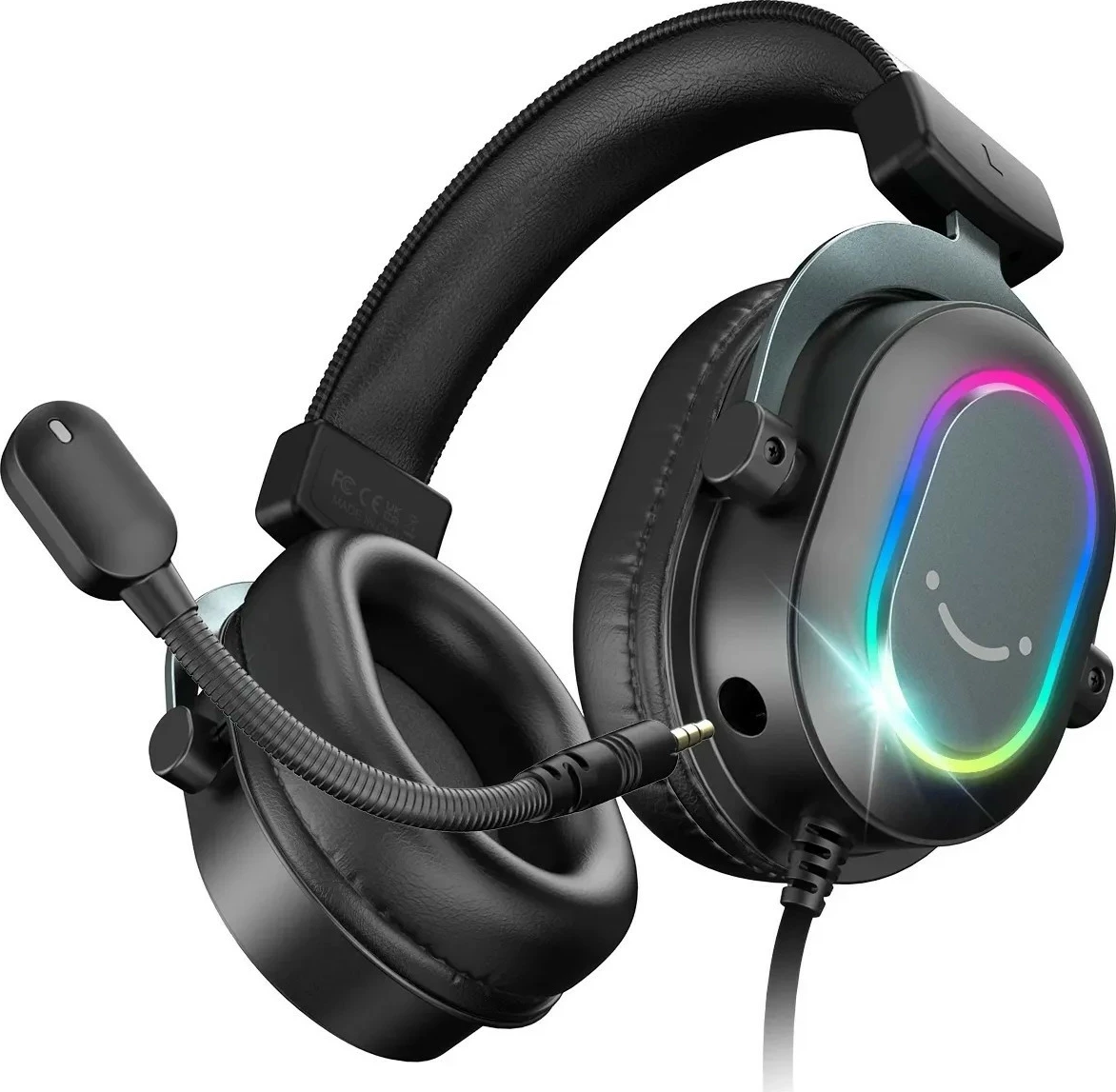 Kufje FIFINE H6 AmpliGame, 7.1 Surround, RGB, me mikrofon, USB/3.5mm, të zeza