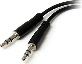 Adapter splitter Kufje StarTech MUYHSFMM, 3.5mm 4-pin në 2x 3.5mm (audio+mikrofon), 0.13m, i zi