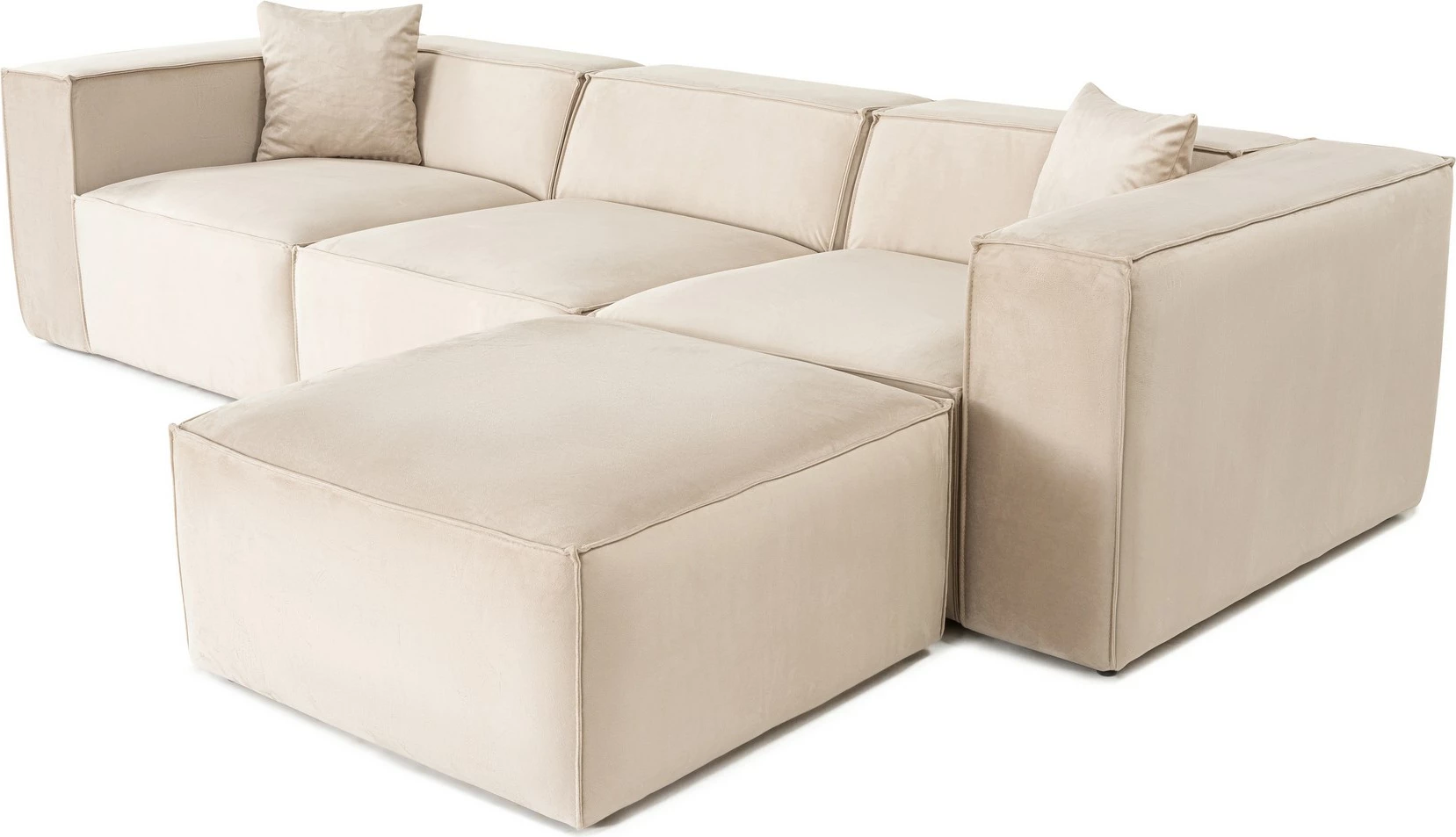 Këndare Lora, krem, Atelier del Sofa (L1-O1-1R-POUFFE)