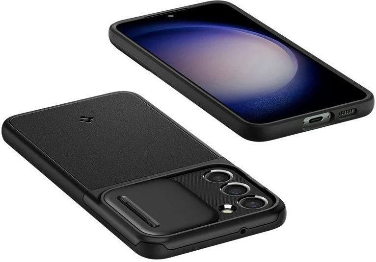 Mbështjellës Spigen Optik Armor për Samsung Galaxy S23, i zi