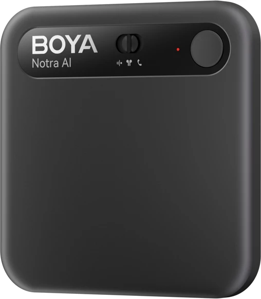 Regjistrues zëri BOYA Notra AI, 64GB, transkriptim AI, deri 24 orë, i zi, set