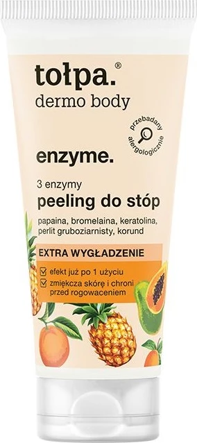 Peeling enzimatik për këmbë Tołpa Dermo Body 3 Enzima, 60ml