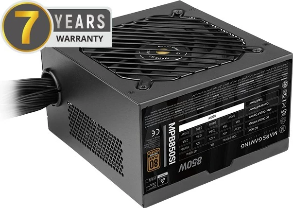 Kasë energjie TACENS Mars Gaming MPB850SI, 850 W, ATX, 80 PLUS Bronze, e zezë