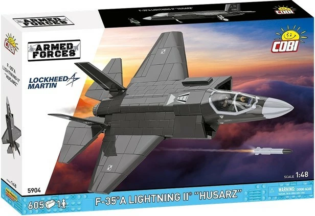 Set ndërtimi Cobi F-35A Lightning II HUSARZ, 605 pjesë, gri