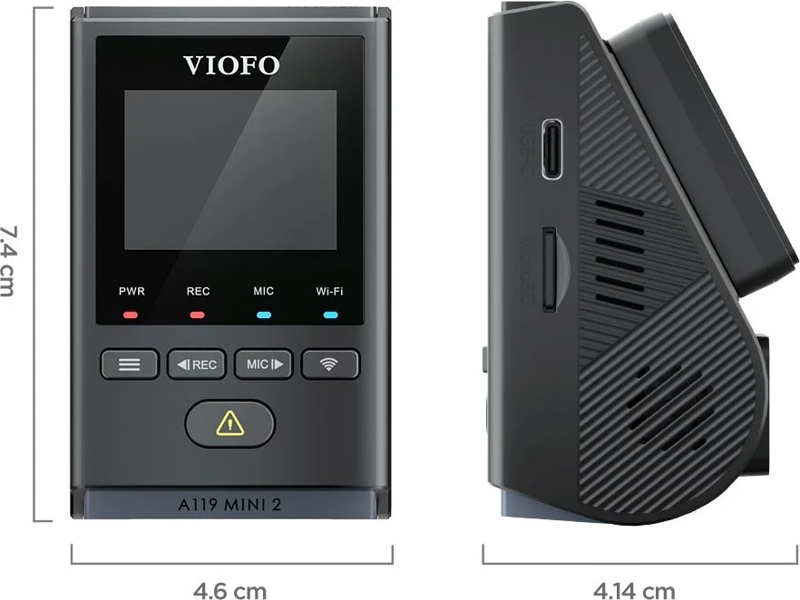 Regjistruesi i rrugës me GPS VIOFO A119 MINI 2-G, i zi