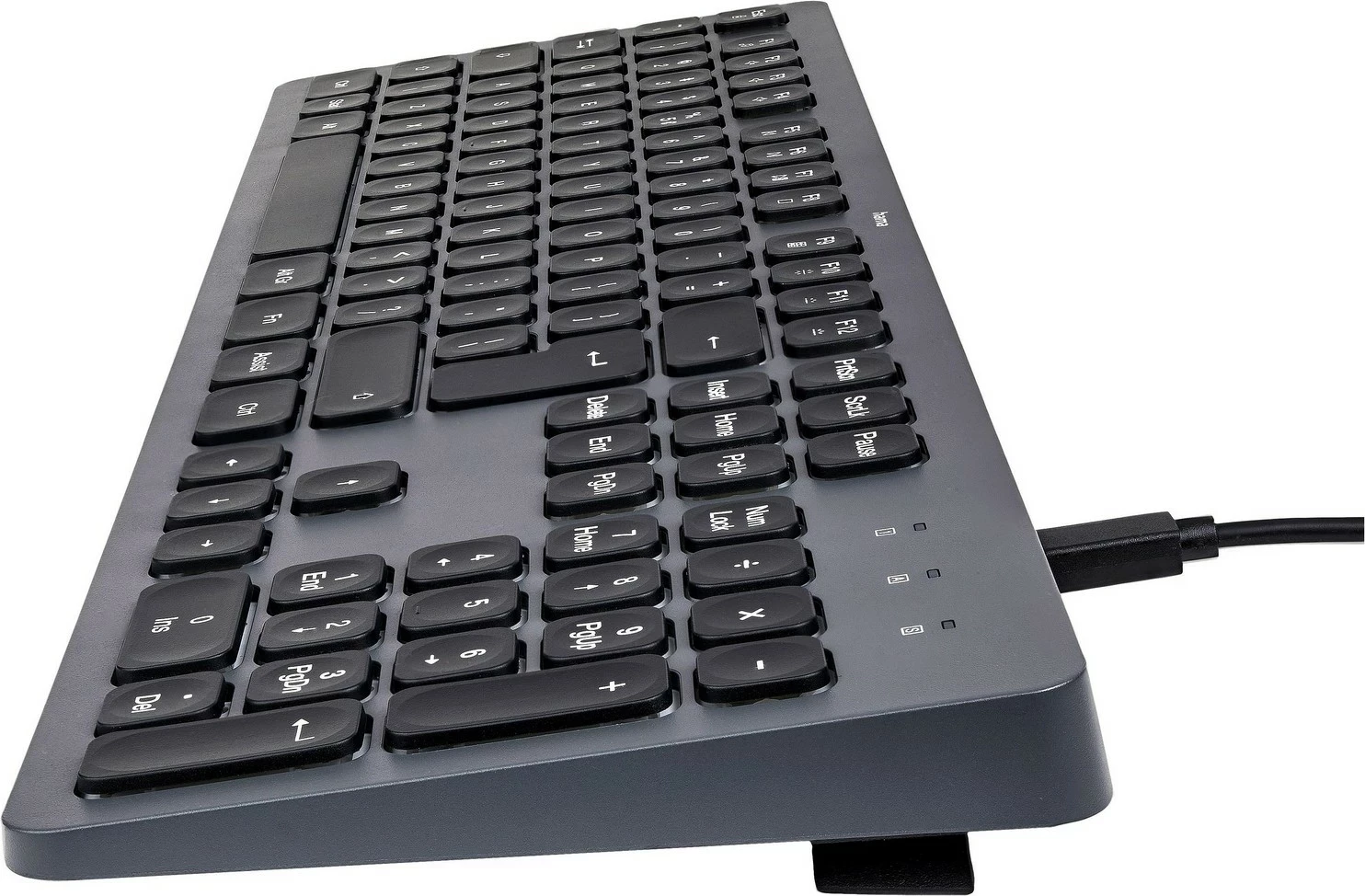 Tastierë Hama CK-400, 105 taste, USB, e zezë-gri