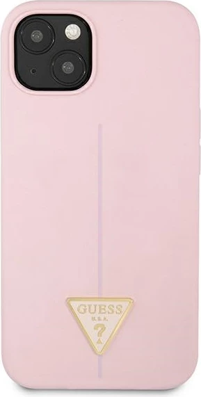 Mbështjellës Guess Silicone Triangle për iPhone 13 6.1", vjollcë