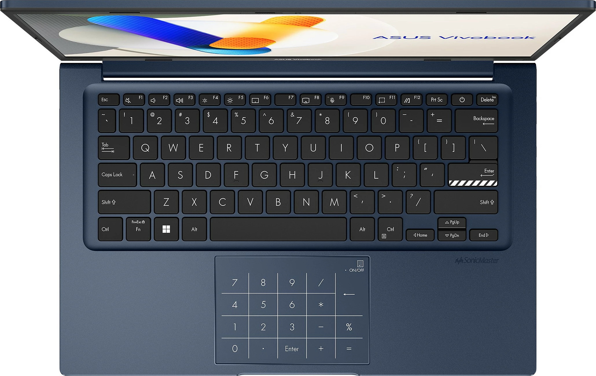 Laptop ASUS Vivobook 14 X1404VA-DISEB2213W, Core i3-100U, 8GB RAM Memorje, 256GB SSD, Windows 11 Home, tastierë AZERTY FR, ngjyrë e kaltër