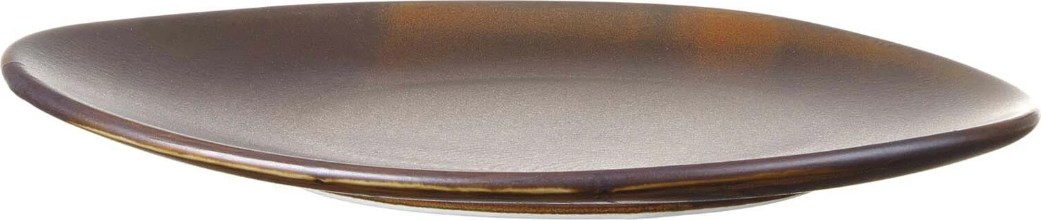 Pjatë prezantimi Fine Dine Aurum Ø290mm, set 3 copë, kafe e errët