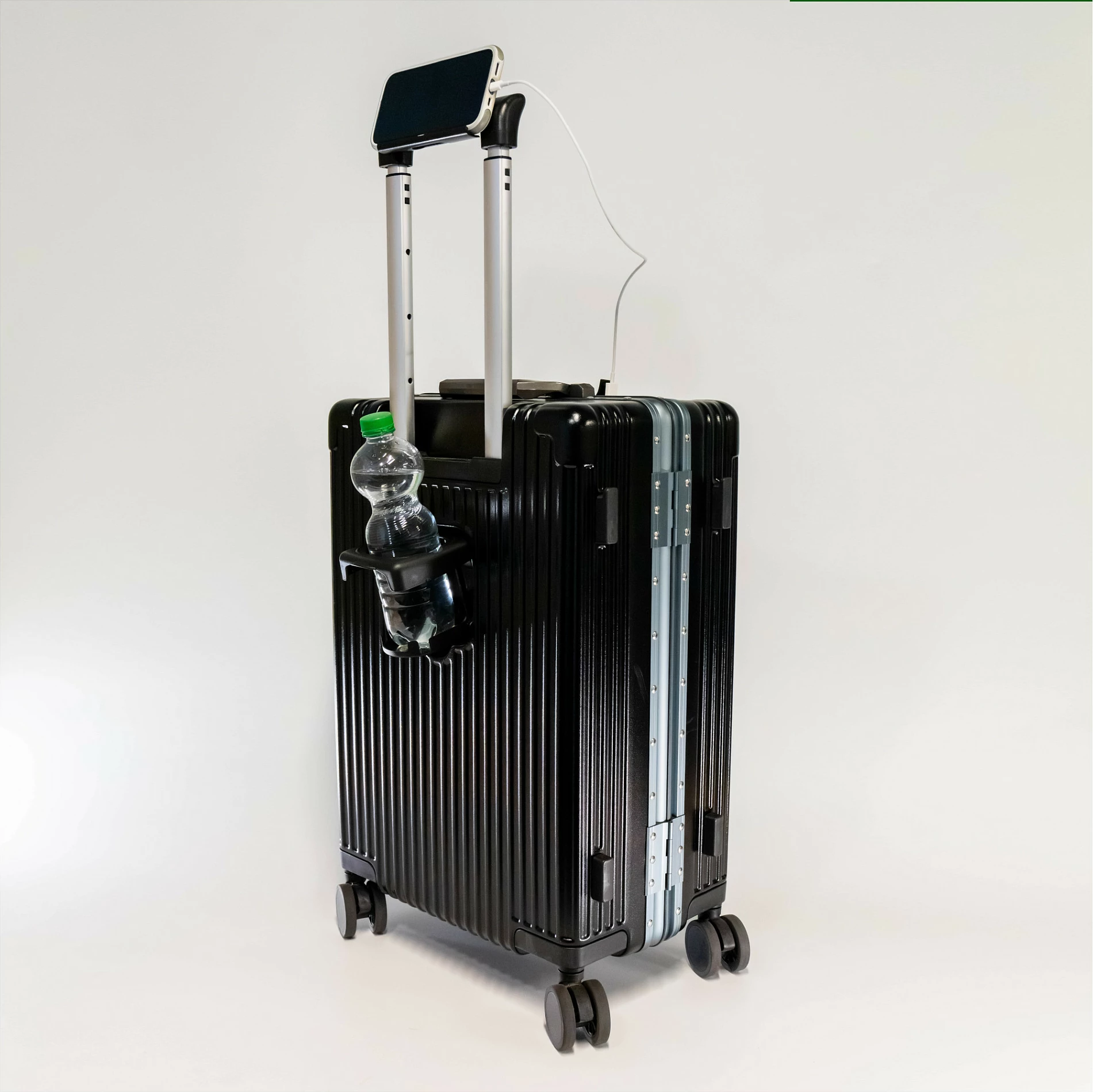 Valixhe dore RealPower HGP-1, TSA, me ndarje për laptop, 4 rrota, e zezë