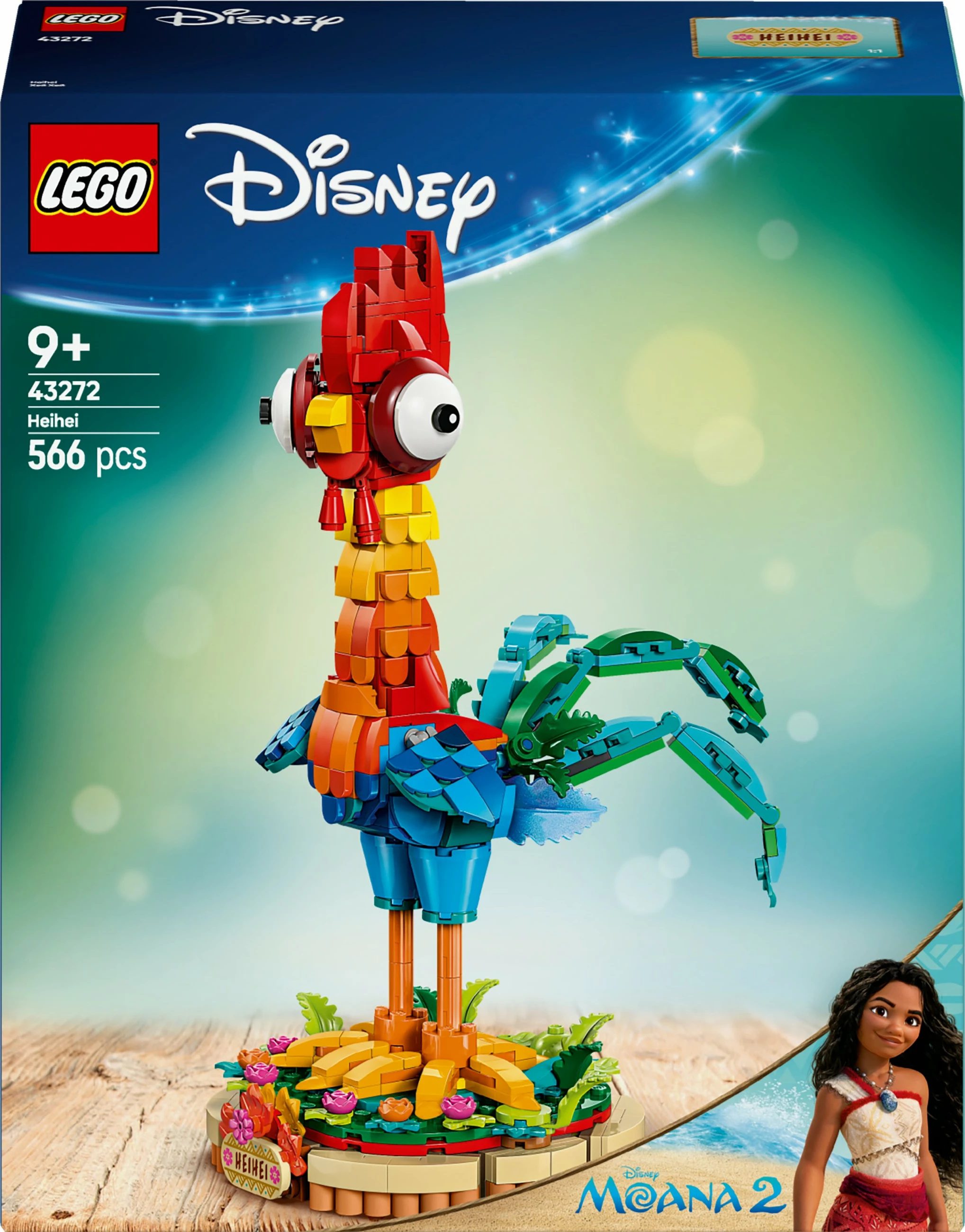 Set ndërtimi LEGO Heihei, 566 pjesë, plastikë, shumëngjyrësh