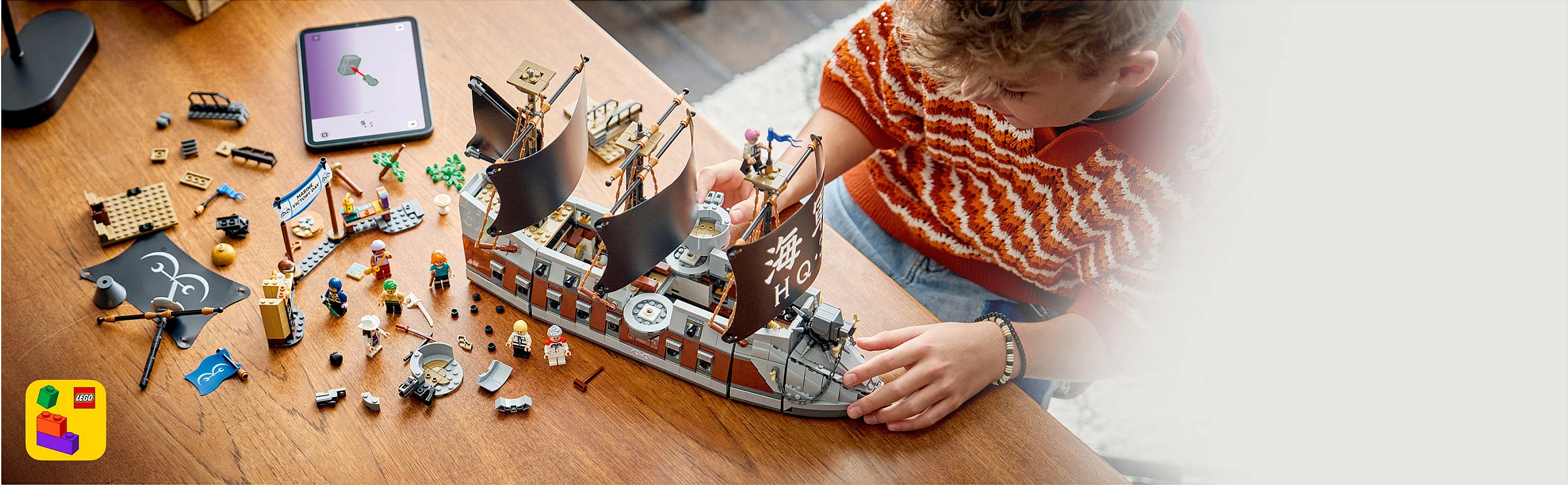 Set LEGO One Piece 75646 Garp’s Marine Battleship, 1705 pjesë, 9+