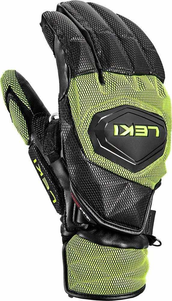 Doreza skijimi Leki WCR Venom GS 3D Lobster, madhësia 10.5, zezë/jeshile