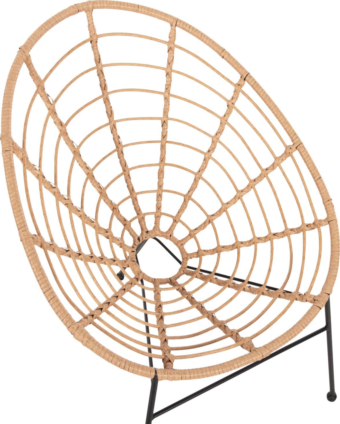 Karrige ALLEGRA lloj foleje, FH5458.11, metal i zi, thurje beix, 73x78x88H cm