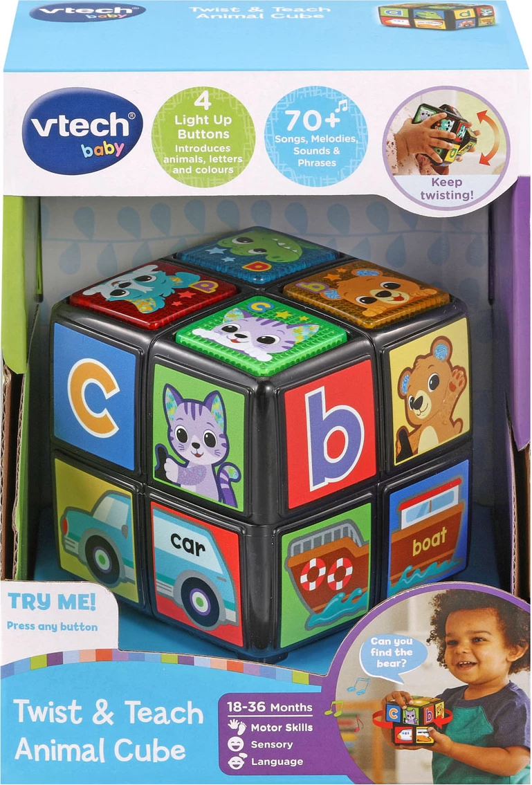 VTech Baby Twist and Teach Animal Cube