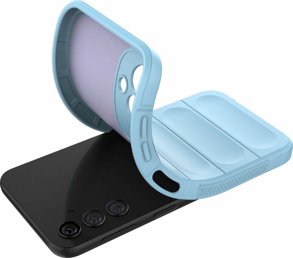 Mbështjellës Hurtel Magic Shield Case për Samsung Galaxy A24 4G, TPU, kaltër e çelët