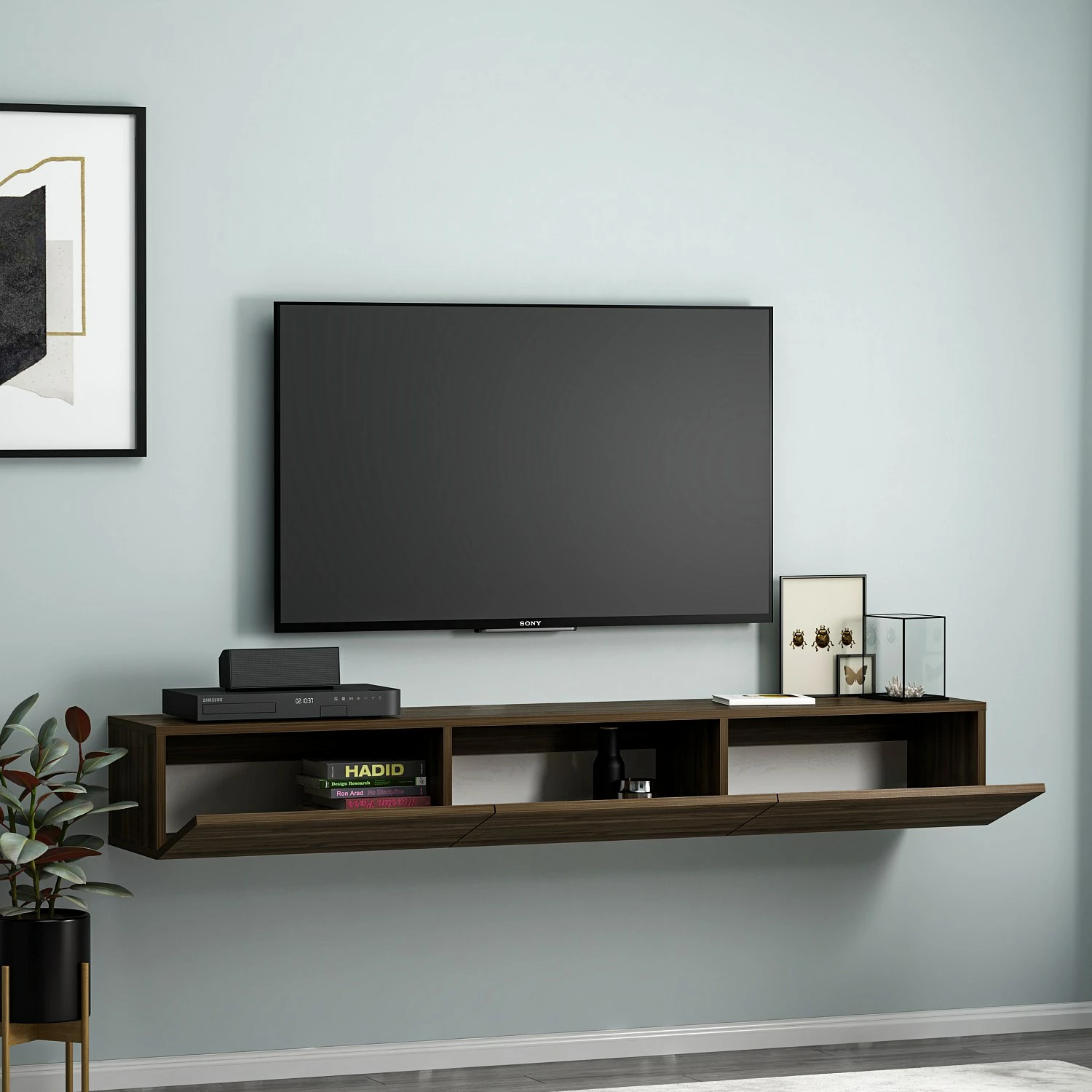 Komodë TV Hanah Home, ngjyrë arre, Terra
