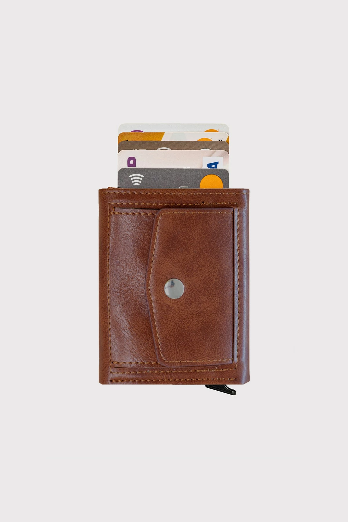 Portofol unisex Zoozie Bags, Malta, ngjyrë kafe e hapur