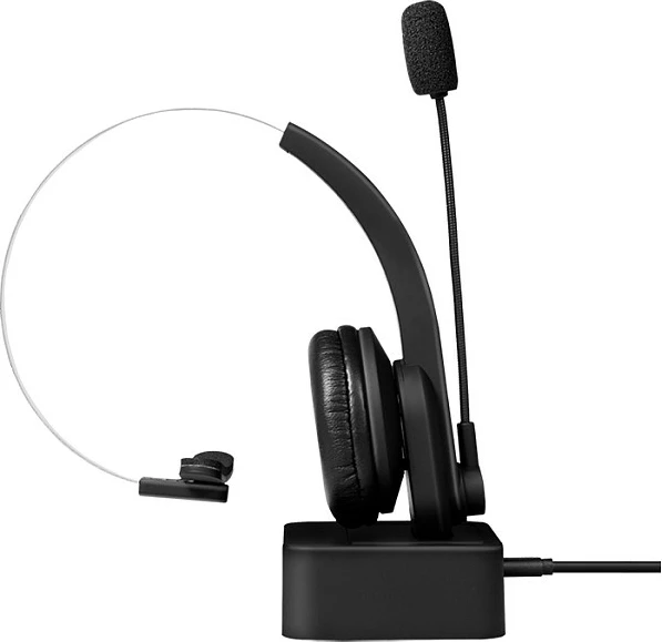 Kufje LogiLink BT0059, Bluetooth 5.0, mono, me bazë karikimi, të zeza
