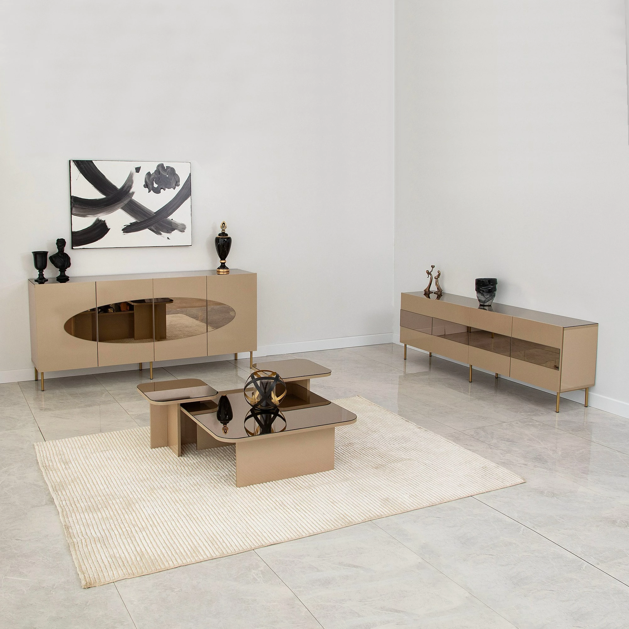 Konsol Hanah Home, Lago, bronz dhe ar