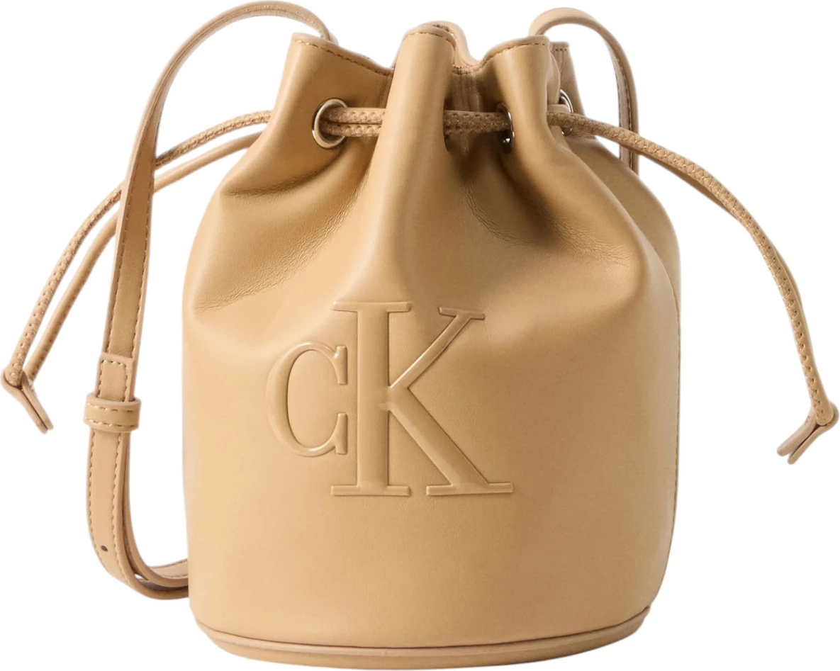 Çantë bucket për femra Calvin Klein LV04F3640G, bezhë