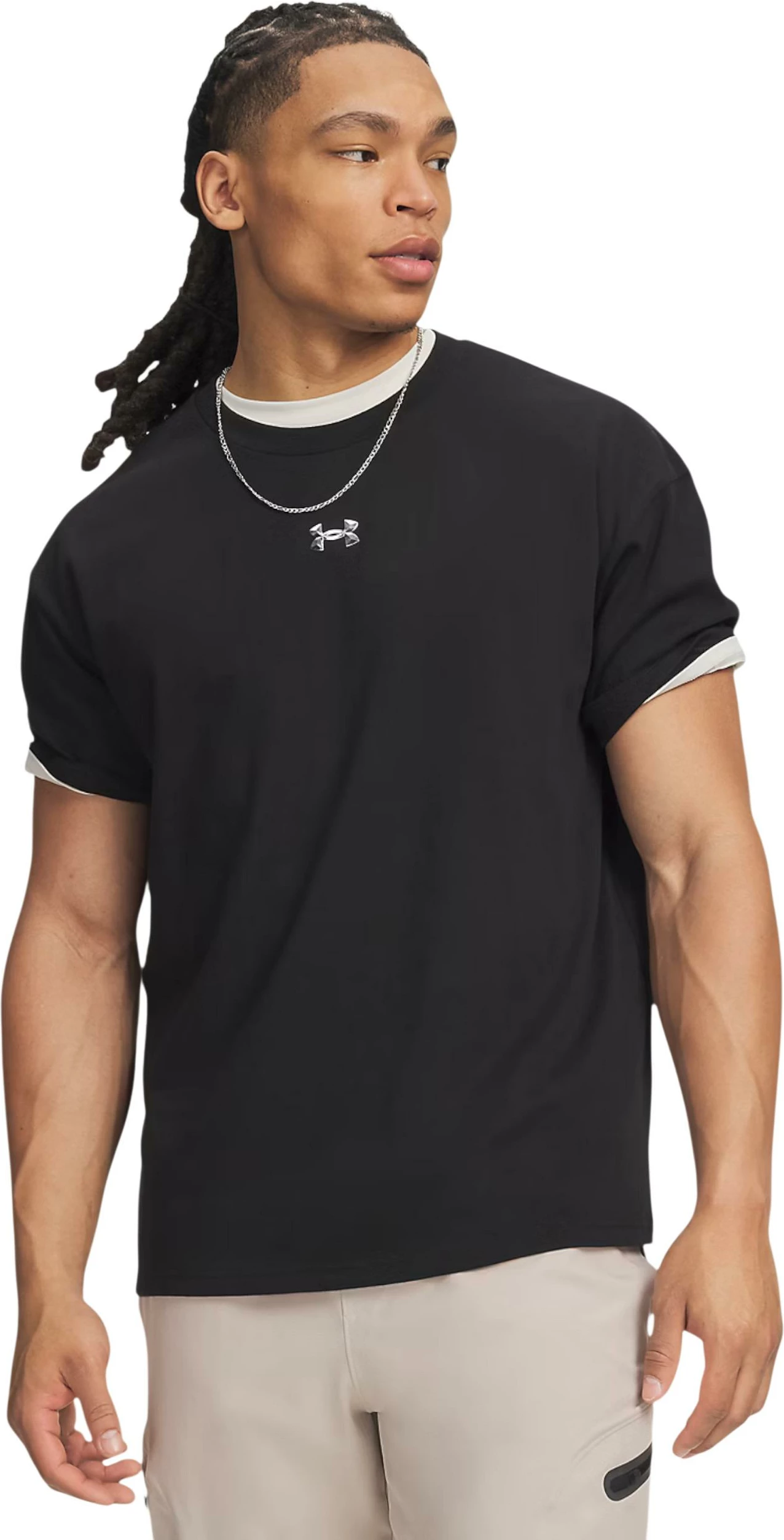 Maicë për meshkuj Under Armour UA M HWT Metal Logo SS 77-6013618, e zezë
