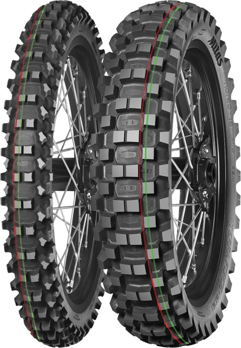 Gomë motoçiklete Mitas Terra Force-MX MH (R) 90/100-14 49M TT NHS, vijë e kuqe/gjelbër