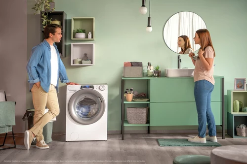 Makinë larëse-tharëse Candy RapidÓ PRO RPW 4966BWR8-S 6 kg, 1400 RPM, e bardhë