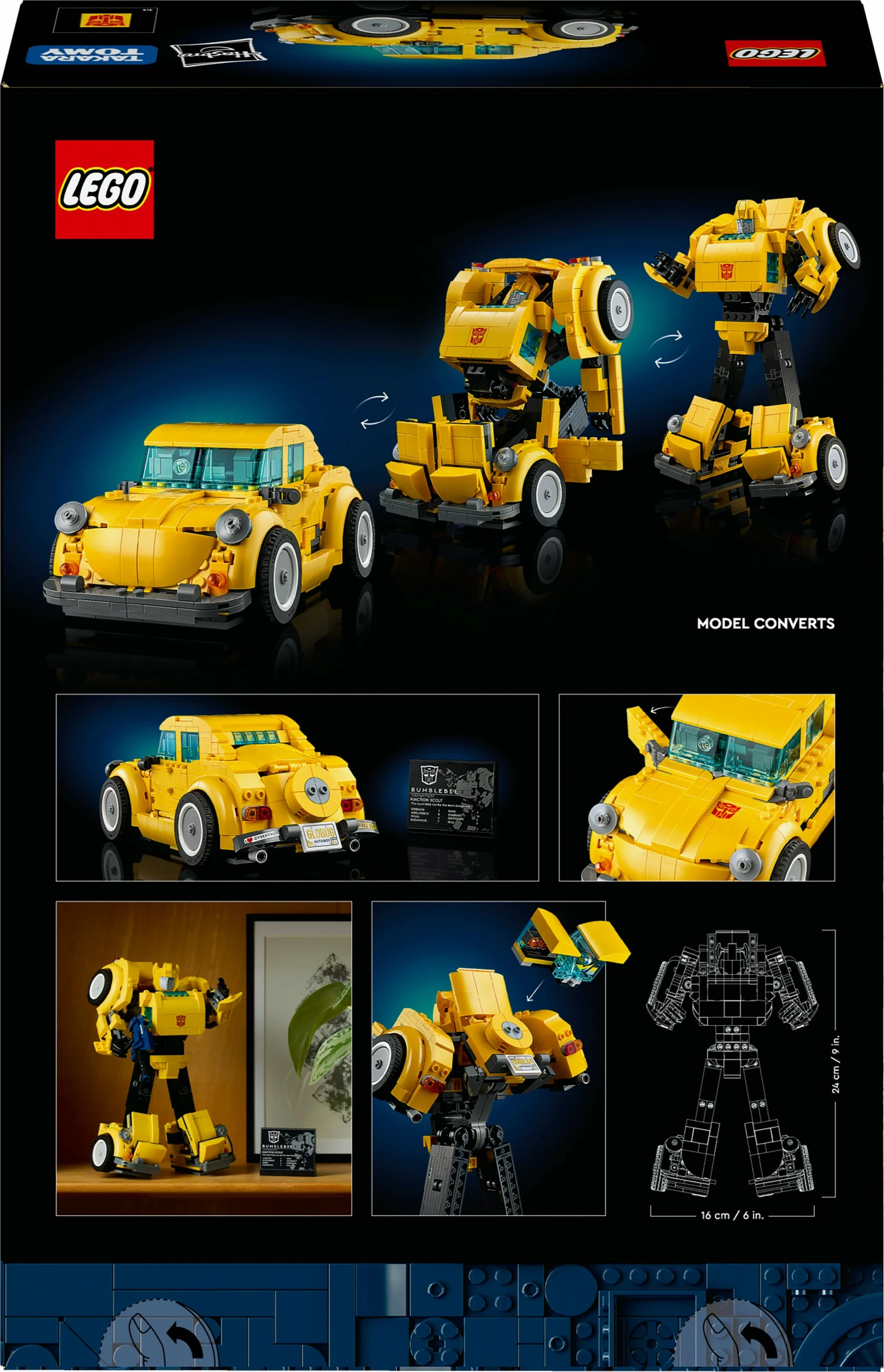 Set ndërtimi LEGO Bumblebee, 950 pjesë, shumëngjyrësh