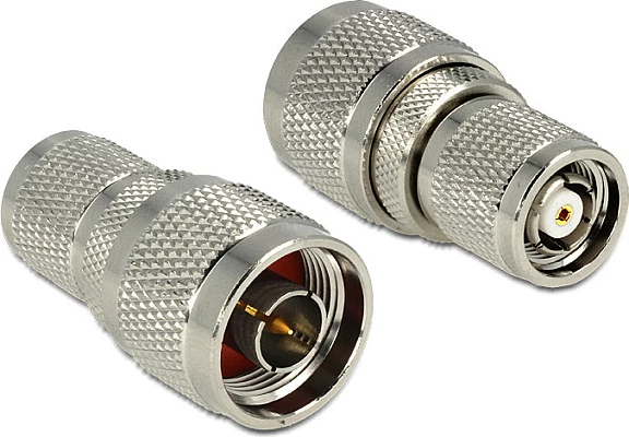 Adapter RF DeLOCK 88857, RP-TNC, nikël, argjend