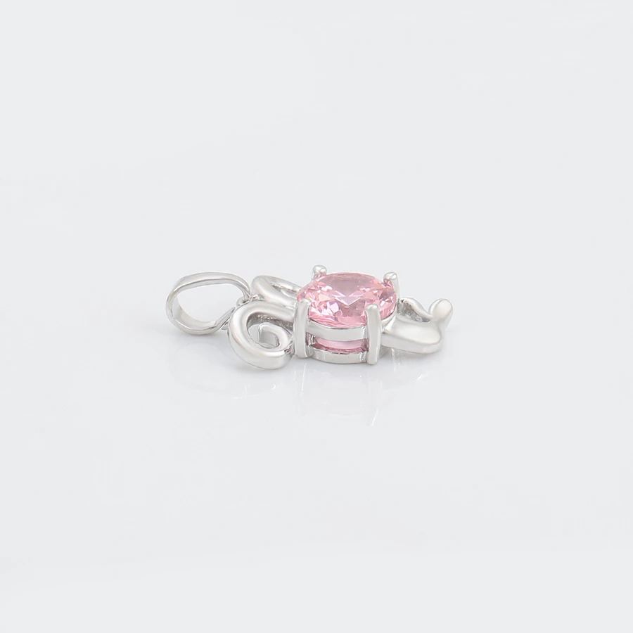 Set - vathë dhe varëse të flakëruara në argjend V2FAR, argjendtë/rozë