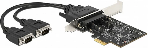Kartelë PCIe DeLOCK, 2x Serial RS-422/485, ESD 15 kV, low profile