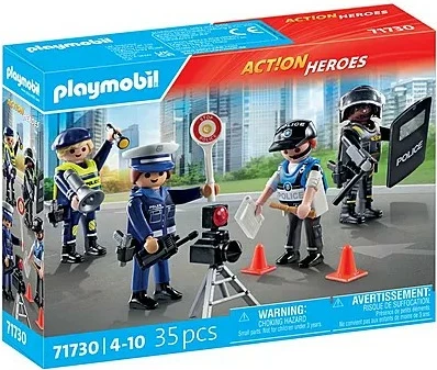 Set figurash policie Playmobil Action Heroes 71730, 35 pjesë
