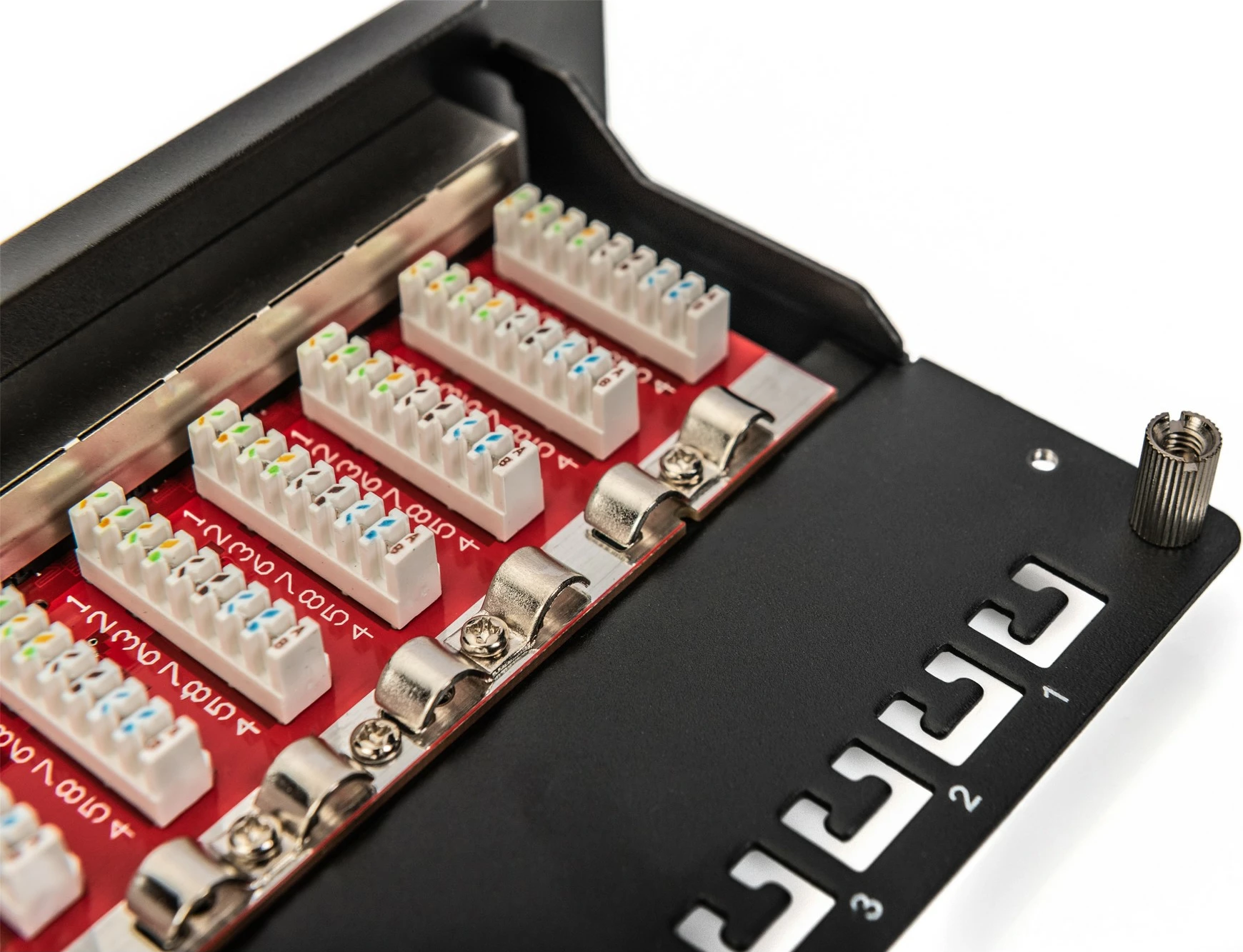 Patch panel Digitus Cat.6A 12-portë, 10", i zi