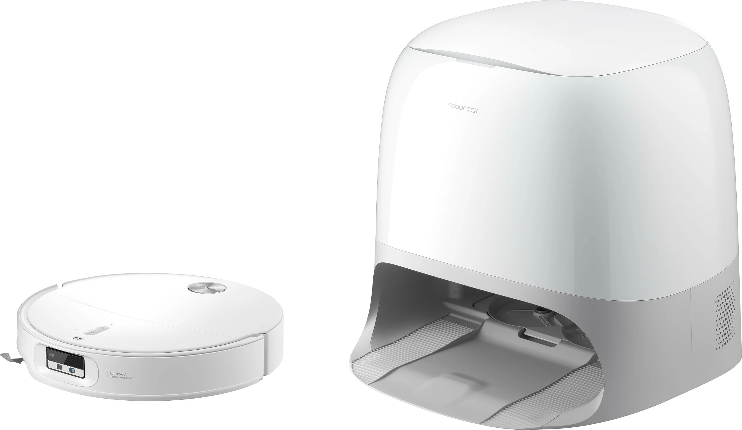Robot fshesë Roborock Qrevo Curv 2 ProX, 25000 Pa, wet mopping, self-emptying, e bardhë