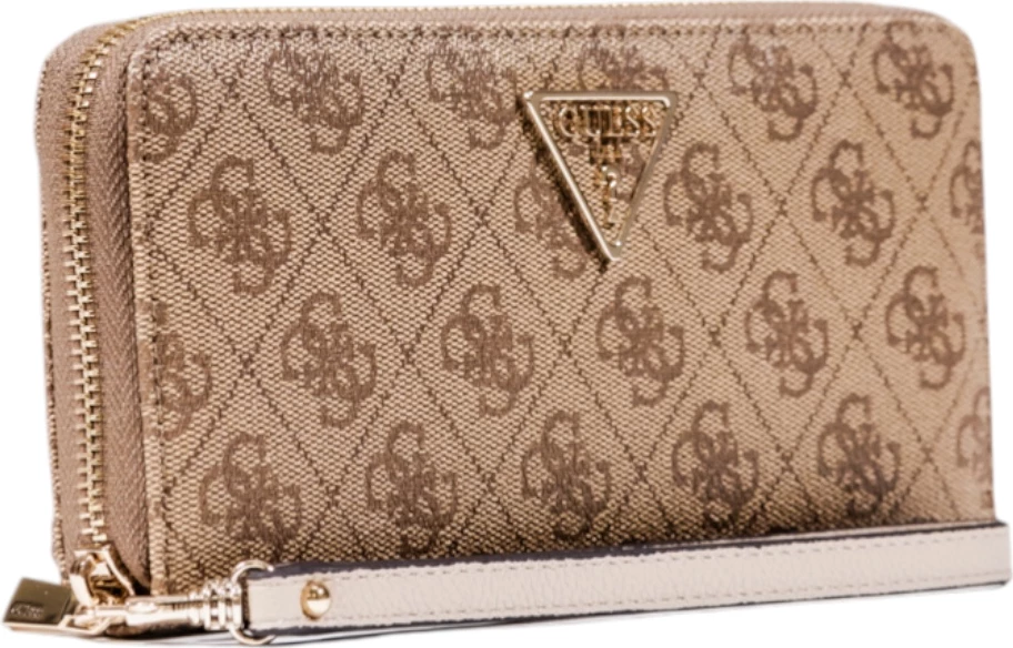 Portofol për femra Guess Laurel II SLG Large Zip Around SWSG74 59146, bezhë