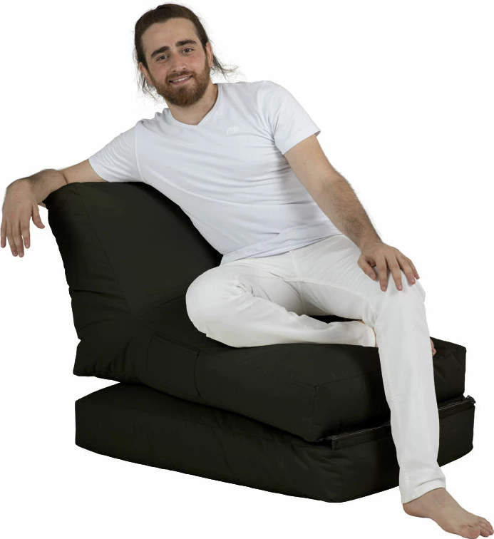 Puf për kopsht, Atelier del Sofa, Siesta Sofa Bed, ngjyrë e zezë