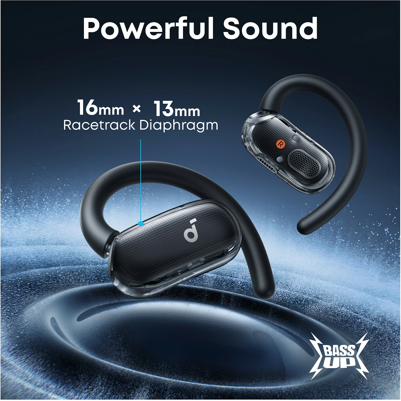 Kufje Anker Soundcore V40i, true wireless, Bluetooth 5.4, IP55, të zeza