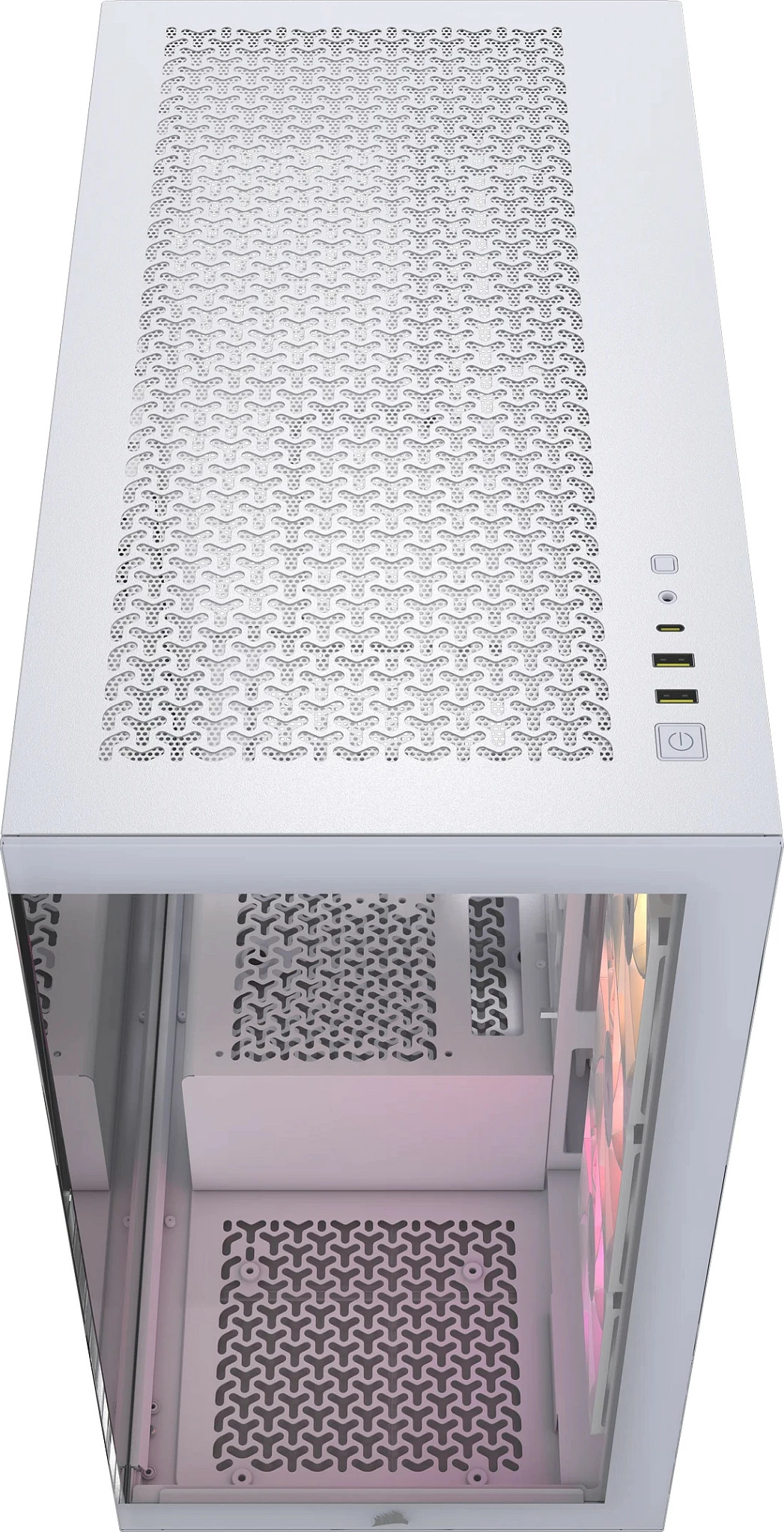 Kasë Corsair 3500X ARGB, Midi Tower ATX/EATX, xham i kalitur, e bardhë