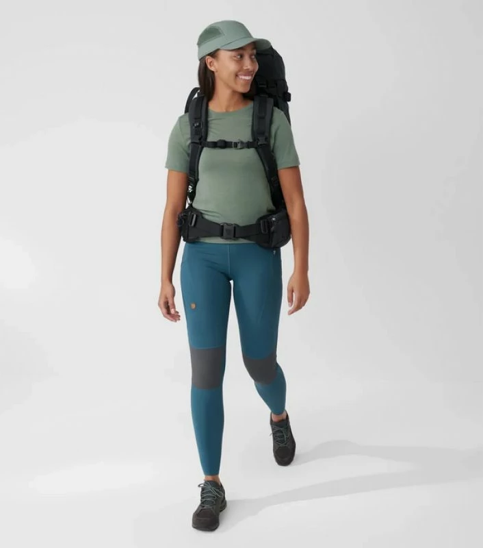 Pantallona të gjata trekking për femra Fjällräven Abisko Trekking Tights Pro, blu