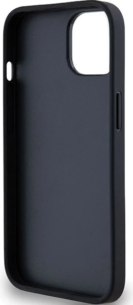 Mbështjellës DKNY Mono Stripe & Metal Logo për iPhone 15 Plus / 14 Plus, e zezë