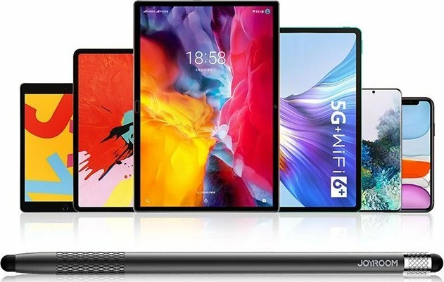 Stilolaps stylus Joyroom JR-DR01 për ekrane kapacitivë, 165 mm, set me 2 maja rezervë, i zi