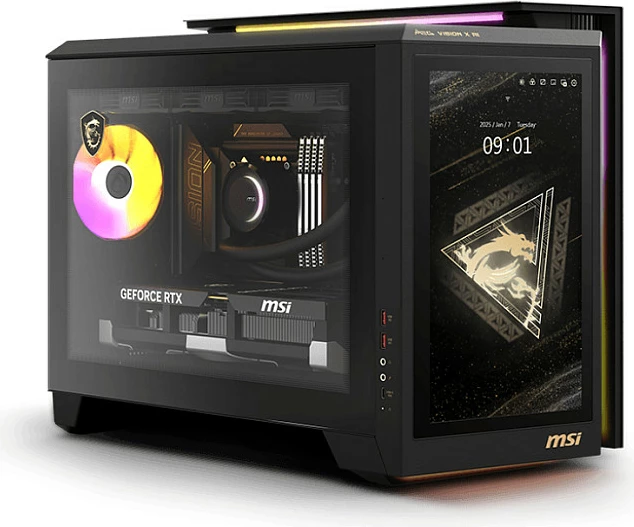 Kompjuter desktop MSI MEG Vision X AI 2NVR7-236AT, Core Ultra 7 265K, 64GB DDR5, 2TB NVMe, GeForce RTX 5070 Ti 16GB, Windows 11 Home, i zi