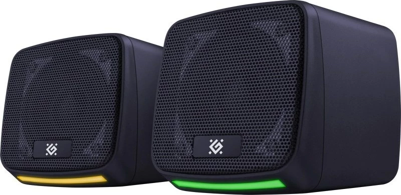Altoparlantë Defender J3 2.0, 6W, LED, USB, të zi