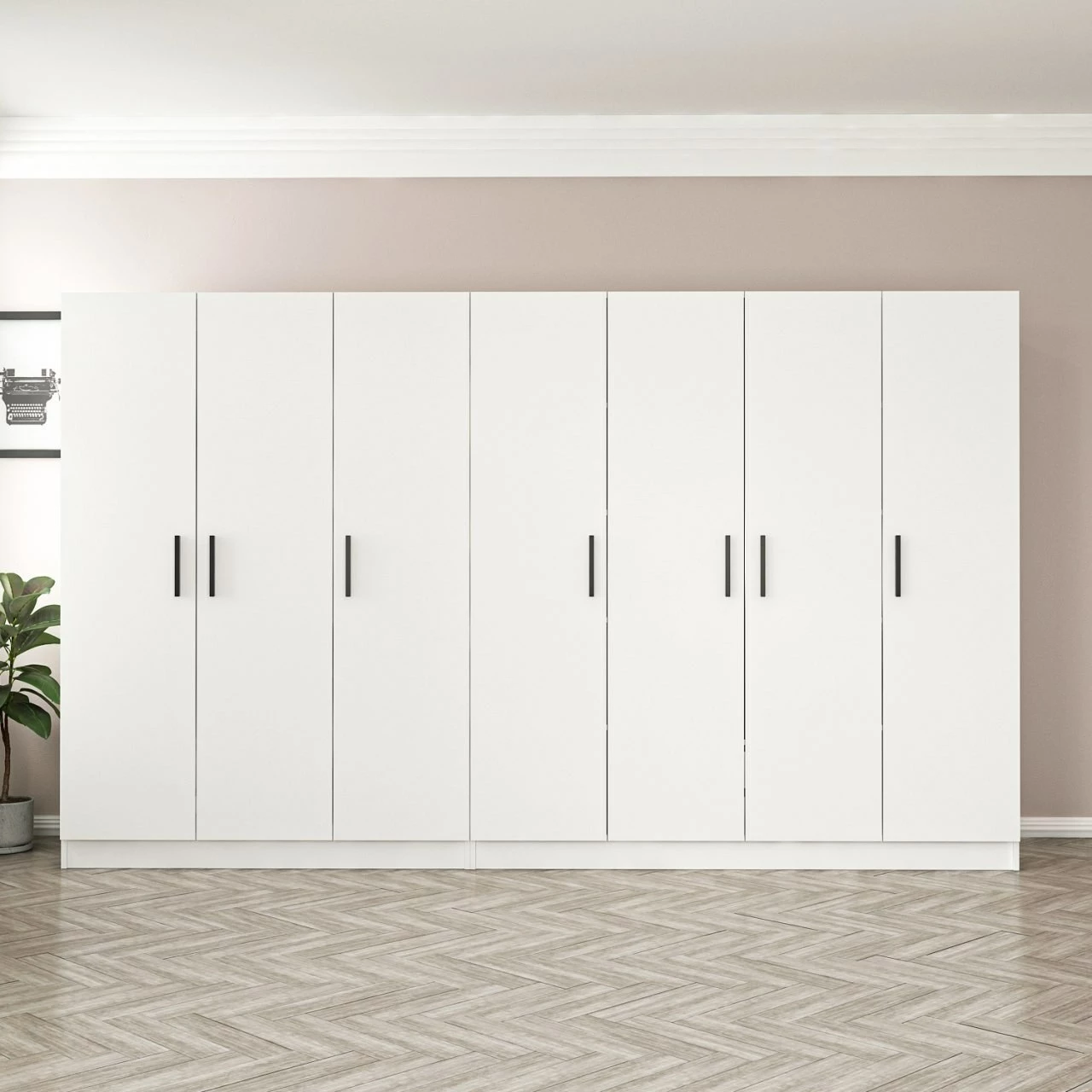 Dollap Skye Decor, i bardhë, Kale - 3809