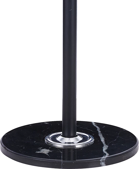 Stendë për pallto Lorenda, metal, bazë mermeri, e zezë, 37x175cm