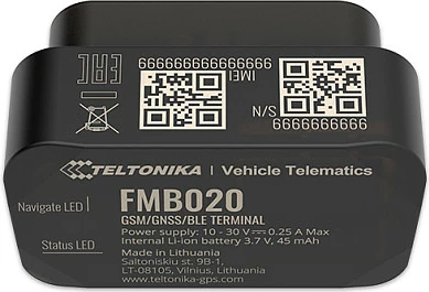 GPS tracker OBDII Teltonika FMB020, GNSS/GSM, Bluetooth, Single SIM, IP41, i zi
