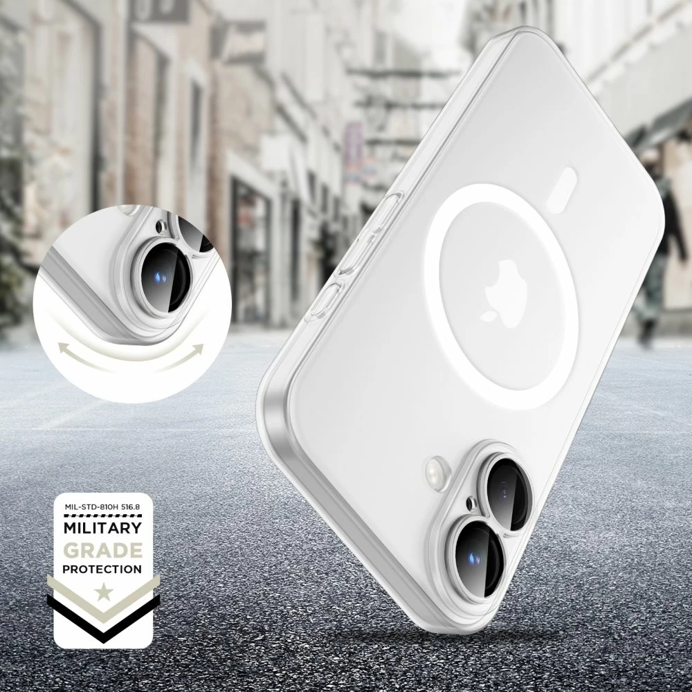 Mbështjellës Tech-Protect MagSlim MagSafe për iPhone 16, i zi